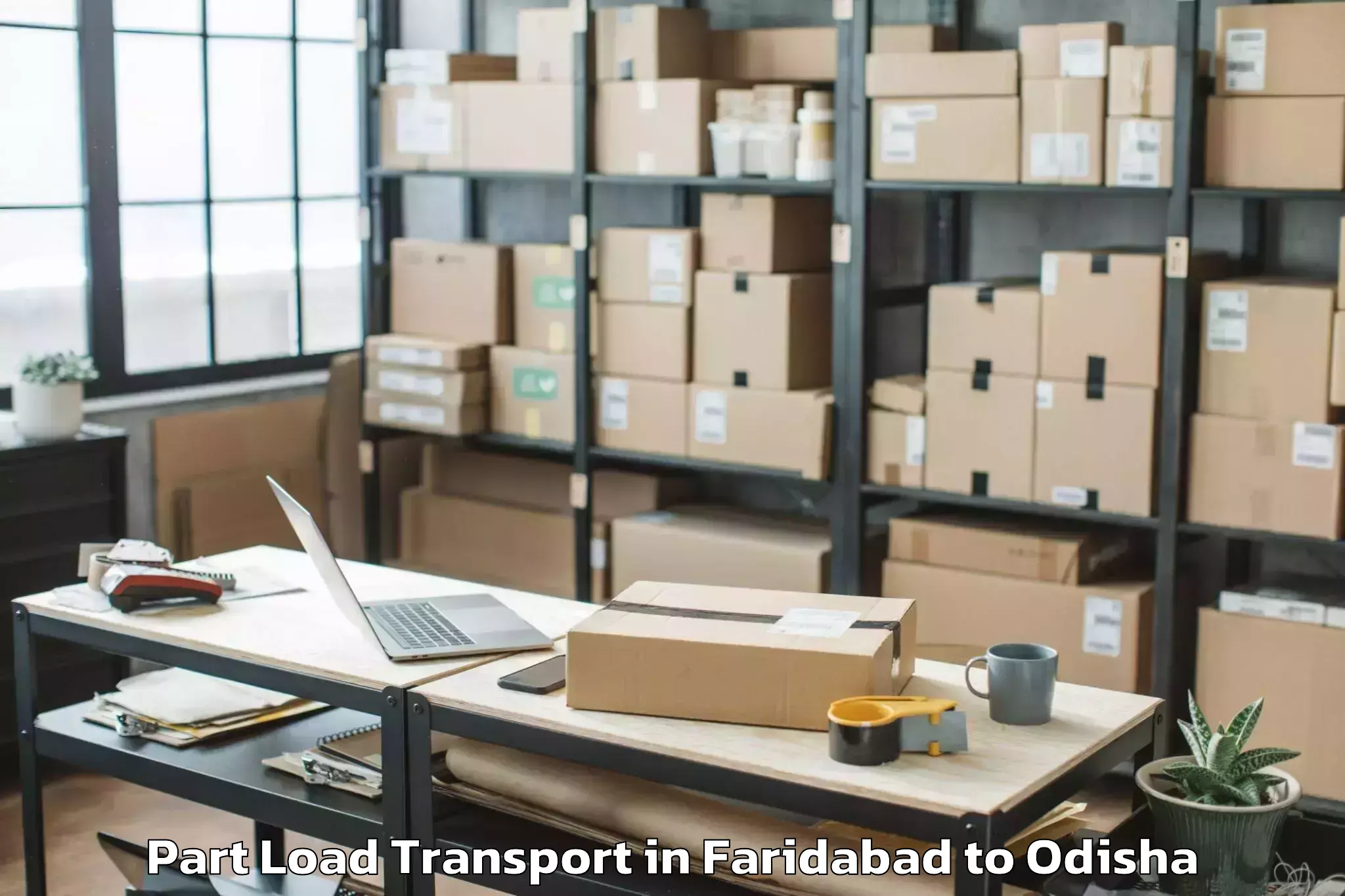 Book Faridabad to Kamakhyanagar Part Load Transport Online